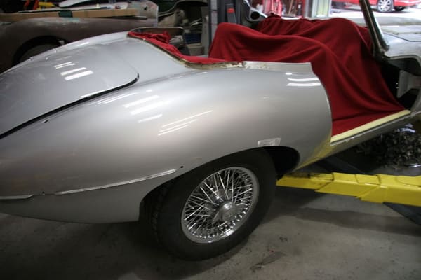 Tony's E-Type restoration, October 2019: photo 3 of 9